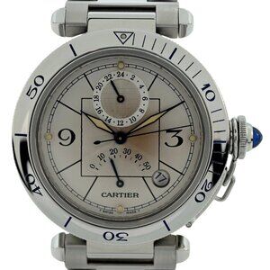 Cartier 38mm Men's GMT Pasha Power Reserve Automatic 2388 Watch